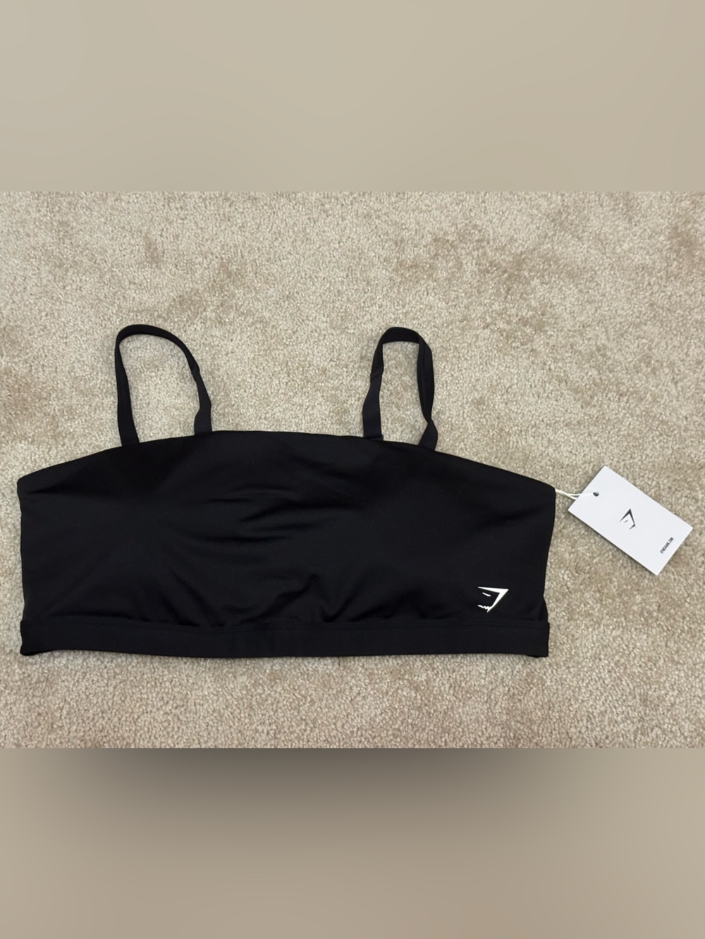 Gymshark Black Seamless Strap Crop Bra